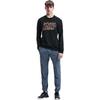Li-Ning Phil Hackett Joint Collection Pattern Print Fleece Crewneck Sweatshirt Men Tops Black AWDT949-1
