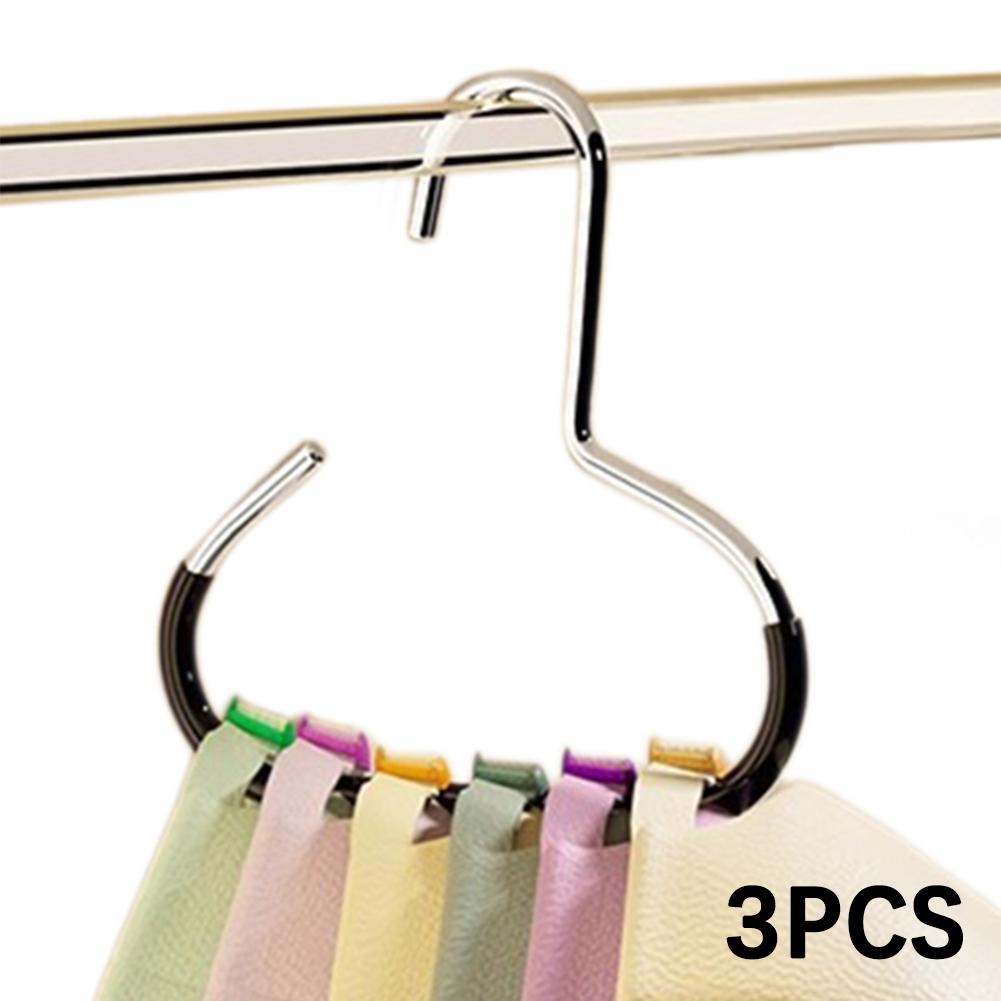 3pcs Baseball Cap Hat Rack Organizer,Stainless Steel Hat Hanger Hanging Cap Holder,Non-Slip Wall Mount Hook Organizer For Caps As Shown чёрный