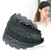 Solid Wide Lace Women Hairband Stretch Turban Breathable Hair Accessory for Girls Daily Commute Yoga Class