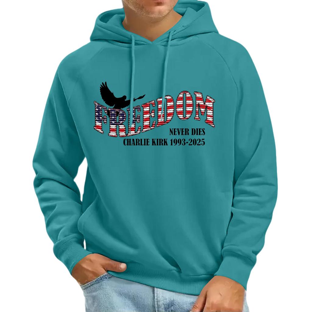 Men's Raglan Long Sleeve Hooded Sweatshirt