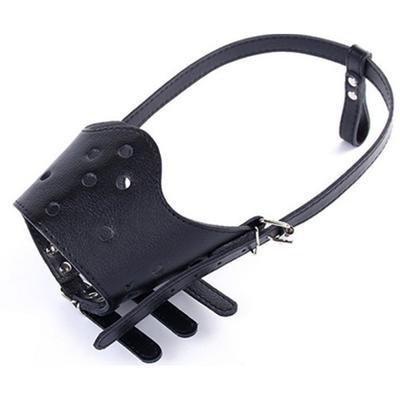 Poma Dog Leather Muzzle, Black S, 1 Piece