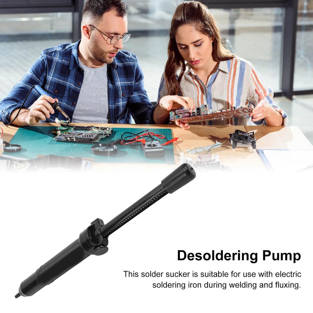 Solder Sucker Manual Powerful ABS Pumping Desoldering Sucker Pen for Electronic Soldering Tools