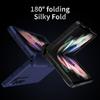 Ebesfous Für Samsung Galaxy Z Fold 3 2 Hüllen Scharnier Vollschutz Ultradünn Mit Bildschirmglasfolie Harte PC-Abdeckung für Z Fold3