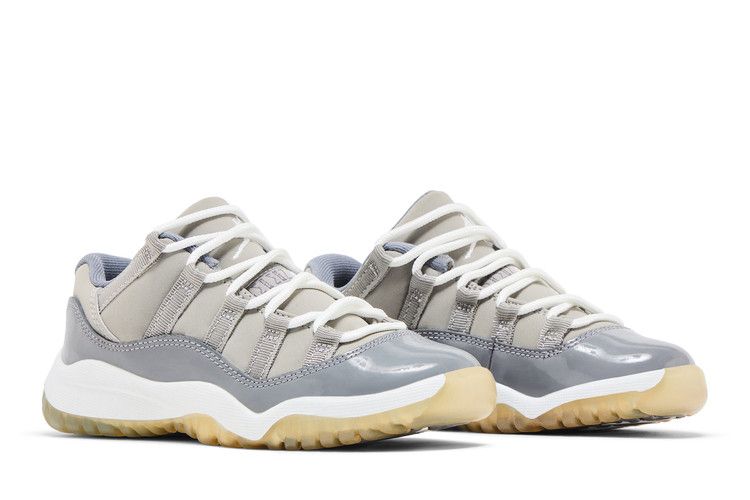 Kids' Sneakers Jordan 11 Retro Low Cool Grey (PS) Medium Grey/White-Gunsmoke