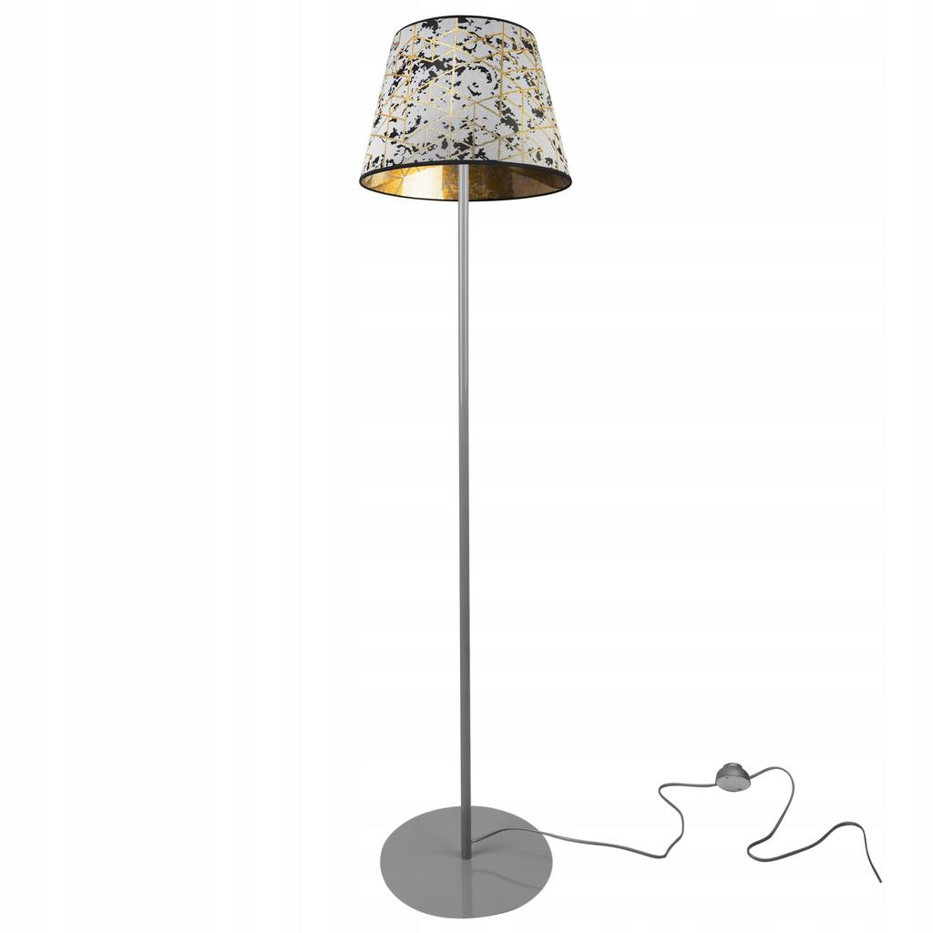 Stehlampe, Stehend, Metall, Lampenschirm mit Kegelmuster