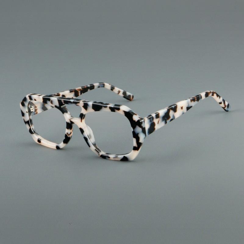 

New Trend Retro Handmade Acetate Eyeglass Frame Women Myopia Presbyopia Eyeglasses Men Blue Light Resistant Prescription Eyewear