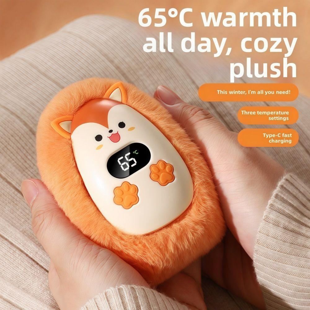 Electric Hand Warmer Smart Temperature Control Mini Digital Display Hand Warmer Portable Three-speed Adjustment