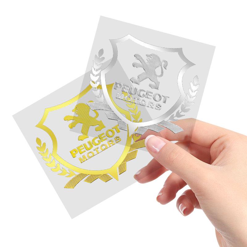 1Pcs Car Body 3D Stickers Wheat Ears Styling Emblem Auto Decoration For Peugeot 308 408 508 RCZ 208 3008 2008 206 207 108 406 407 408 206 207 306 307