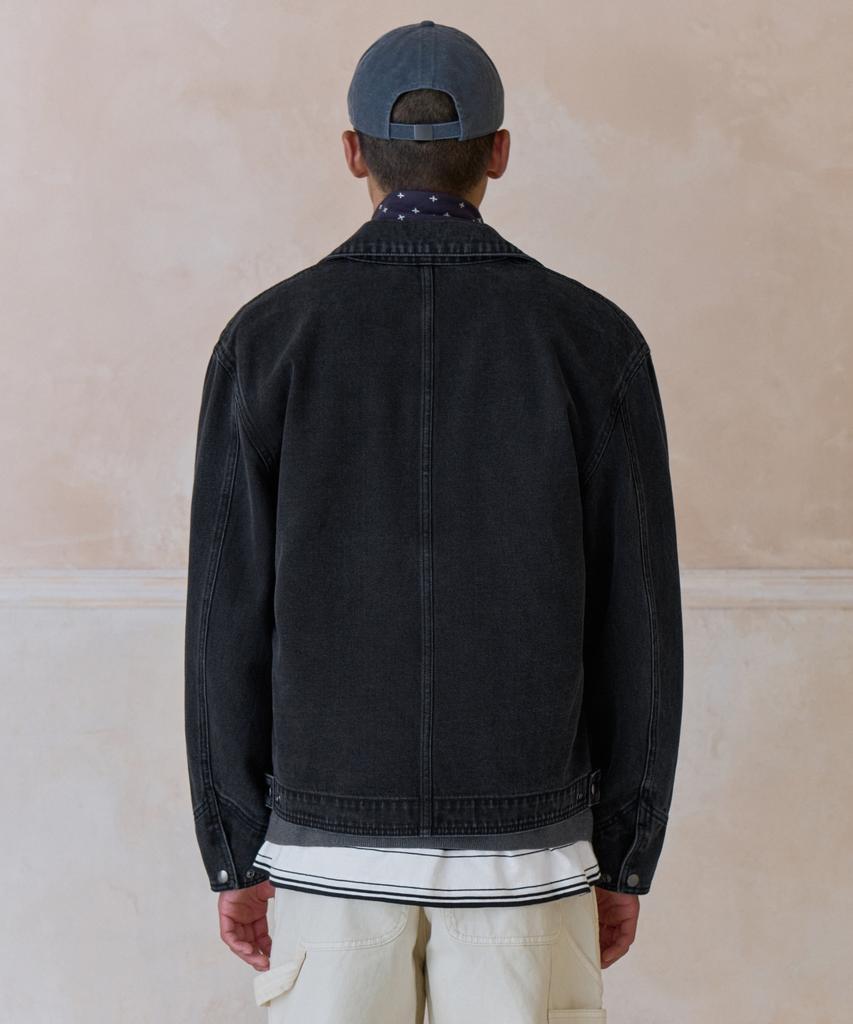 Musinsa Standard Denim Work Jacket [Washed Black]