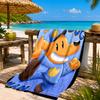 Dog Man And Friends Adventure Beach Towel, Quick-drying, Easy to Care for, Suitable for Both Fitness and Beach Vacations,Sports Essential