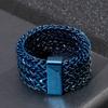 15mm Hip Hop Rock Stainless Steel Men's Ring Multicolor Wide Mesh Luxury Cool Ring Gift Accessories