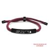Stainless Steel Black Red Woven Rope Bracelet - Trendy European and American Fashion, Engraved, Christmas Gift