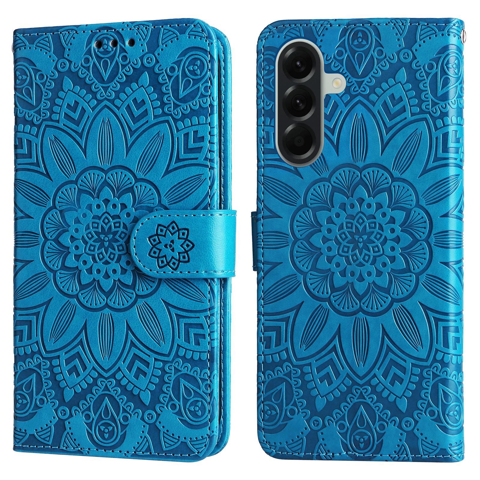 

For Samsung Galaxy A57 5G Case Sunflower Imprint Leather Wallet Phone Cover