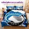 Biancheria da letto con motivo calcistico Atalanta BC, Set piumone Copripiumone Federa Regalo di Compleanno per la Casa (1*copripiumino+2*federe,senza imbottitura)