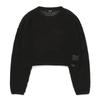 Bluetail Black Star Jacquard Mesh Crop Knit Aaa4sw01bk