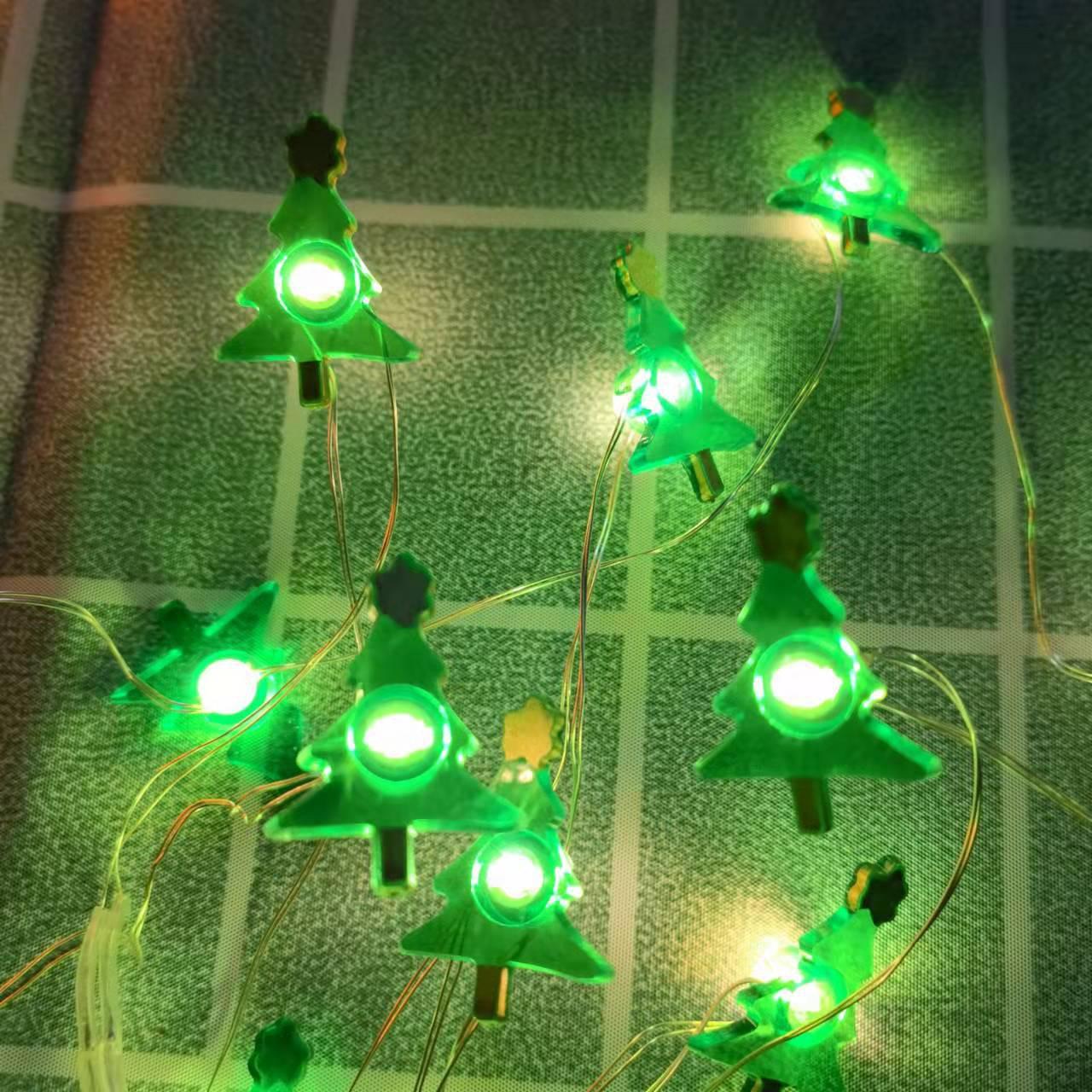 

Cross-Border Mini Snowman LED String Lights - Copper Wire Holiday Decoration Fairy Lights 2m 20 Lights (2AA Battery Pure Copper Wire)