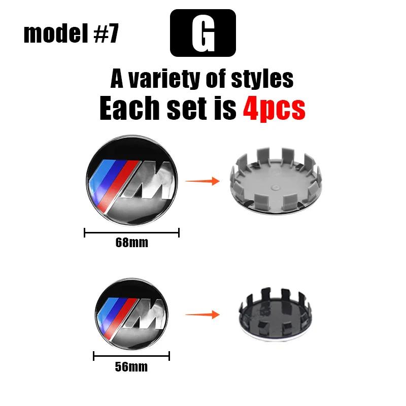 For BMW G30 4Pc 68mm 56mm Wheel Center Cover Wheel Hub Center Integrated Cover Logo For BMW G20 G32 G11 X3 X5 X4 X6 X7 G30 G12 F40 F30 X1 X2