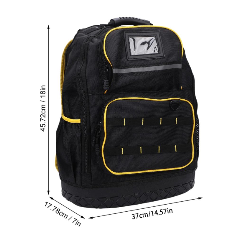 Multiple Pockets Tool Backpack Black Color Toolkit New Design Tool Bag  Multi Functional Storage
