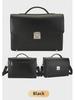 2024 Men's Genuine Leather Briefcase: Cowhide Shoulder Messenger Bag with Password Lock - European and American High-End Design