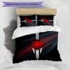 Set Lenzuola Manchester United FC Stampato 3 Pezzi Copripiumino Traspirante con Federe Biancheria da Letto Decorativa per Camera da Letto Casa