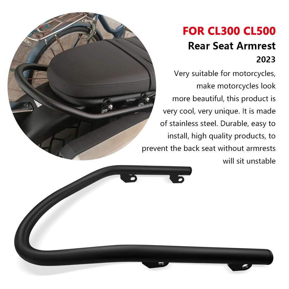 For CL300 CL500 SCL500 2022-2024 Tailstock Armrest Handlebar Rack cl500 cl300 scl500 Motorbike Rear Passenger Seat Grab Bar