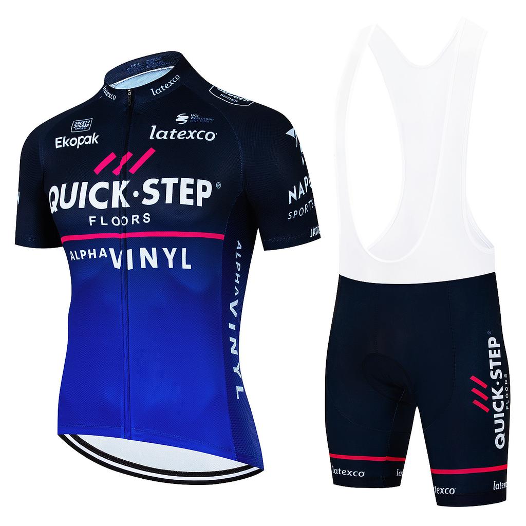 Quick Step Team Edition Cyklistický oblek Krátký rukáv Letní Horský Kolo Silniční Kolo Dres Tour De France Cyklistický oblek