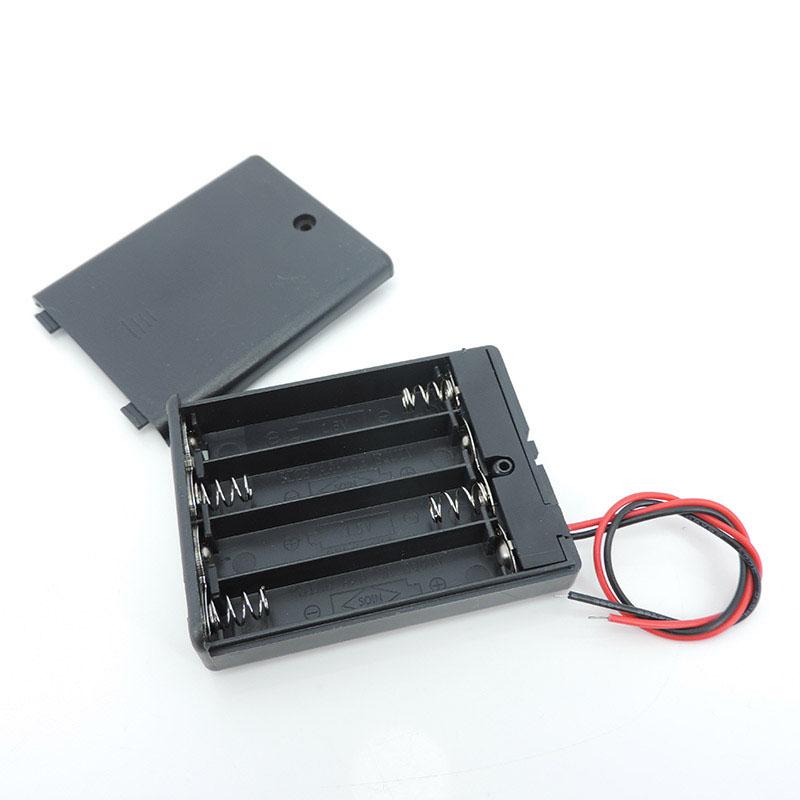 White Transparent 2/3/4 Slot AA Battery Holder AA Battery Box Case AA 1x 2x 3x 4x AA Battery Case With Switch DIY Repair