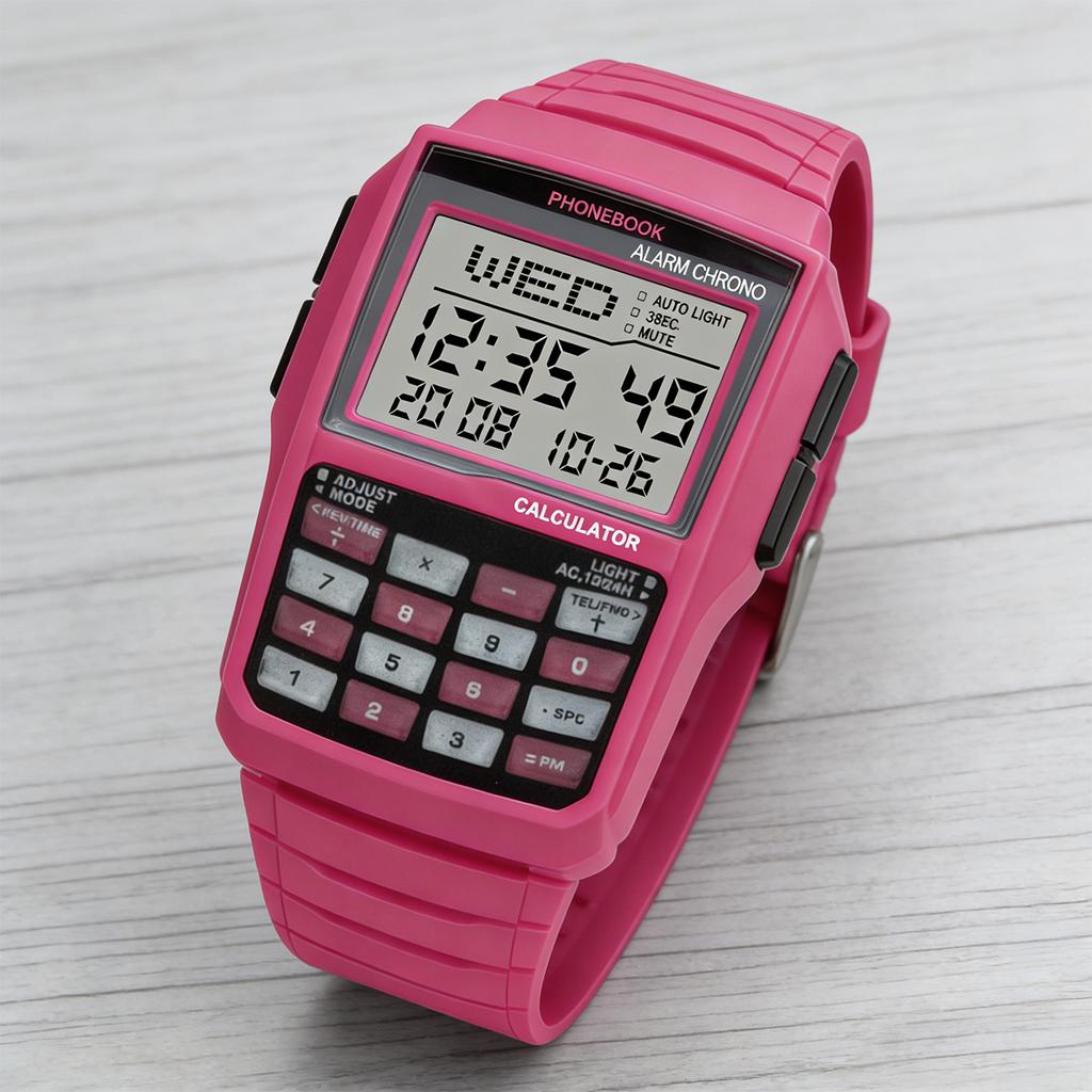 Trendy Fashion Calculator Watch Multi Functional LED Digital Watch Student Leisure Sports Watch Men's and Women's Styles