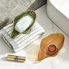 Drain Plate Tray Creative Soap Holder Soap Box Bathroom Gadgets Non-slip Laundry Soap Dish Storage Soap Case Leaf Shape