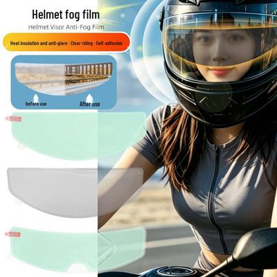 Motorcycle Helmet Anti-Fog, Heat Insulation & Sun Protection Film for Rainy Weather