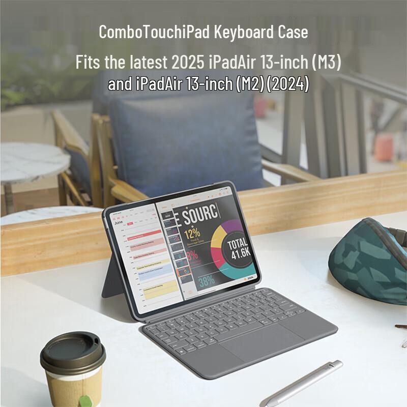 Logitech Combo Touch Keyboard Case for iPad Air 13-inch (M2)