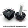 M8 Adjustable Table Leg Foot Pad with Height Adjustment Screw