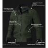 Large size men's coat autumn trend casual Korean version handsome slim tooling jacket cotton military top tide