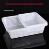 Cesto Drenante e Contenitore Rettangolare in Plastica per Cucina