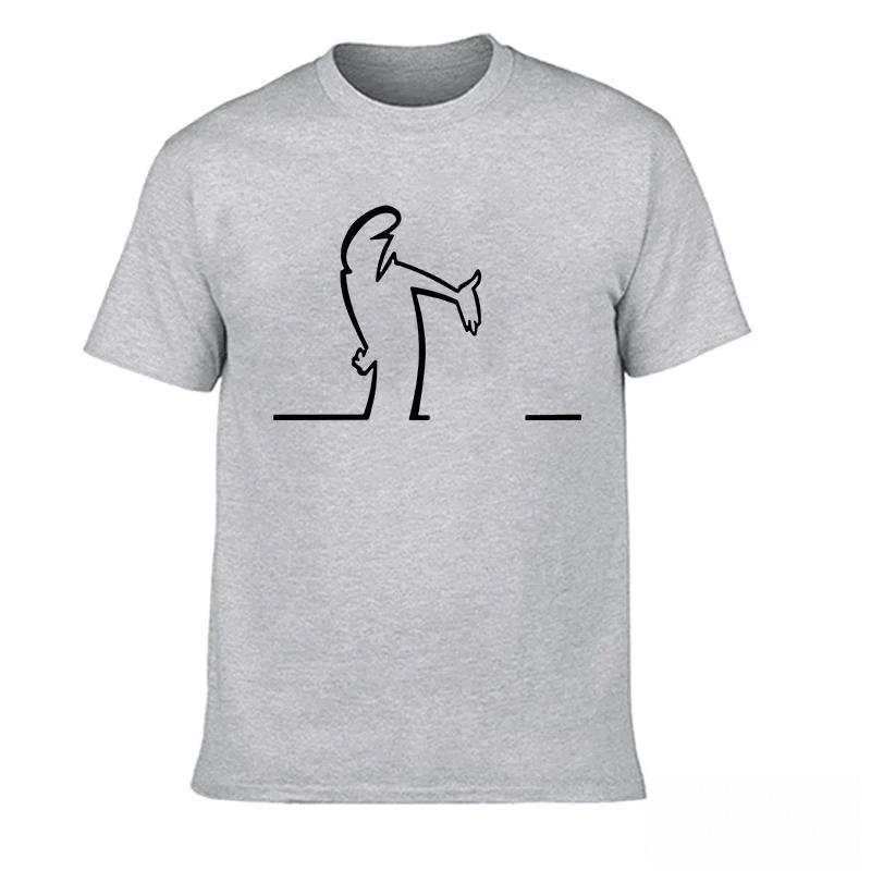 2025 New Men's Summer Cotton Crew Neck T-Shirt Printed Pattern Simple Versatile Large Size Comfortable Short Sleeve Top
