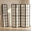 Room Divider, Folding 4-Panel, 160 X 170 Cm, Black