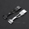 316L Stainless Steel Watch Buckles for Seiko 18mm 20mm 22mm Silver Black Folding Safety Clasp Replacement Deployant Watch Clasp