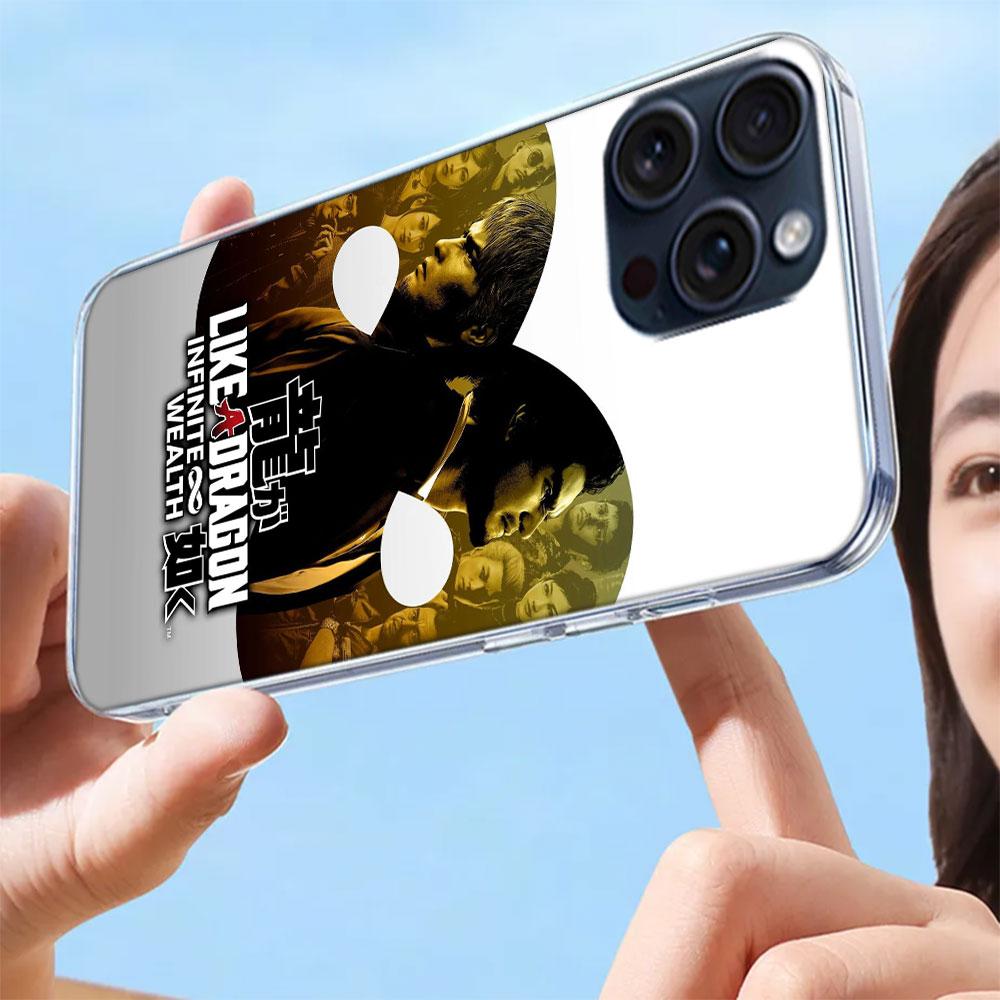 Yakuza 0 Game Clear Phone Case For Iphone 17 Air 16 Pro Max 15 Pro 14 Plus 17E 16E 11 13 12 Mini Cover Cases Fundas Cell TPU Cap