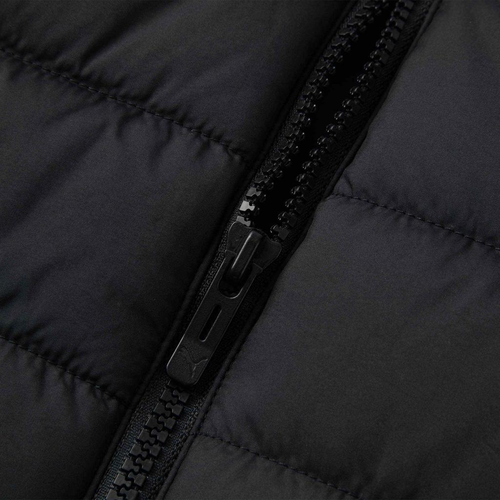 Puma Solid Color Logo Zip Stand Collar Short Vest Women vest Black 672276-01