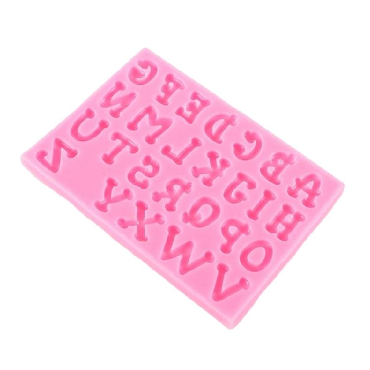 Alphabet Letter Shaped Silicone Molds Fondant Chocolate Mould Cake-Topper Decors