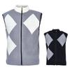 Kim Young Joo Golf Winter Knit Vest High-Neck Zip-Up Fleece-Lined Men'S Golf Vest Dowmve75