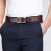 Men's Retro Genuine Leather Belt - Pin Buckle Cowhide Waist Belt for Business and Casual Wear, Suitable for Middle-Aged and Young Men.
