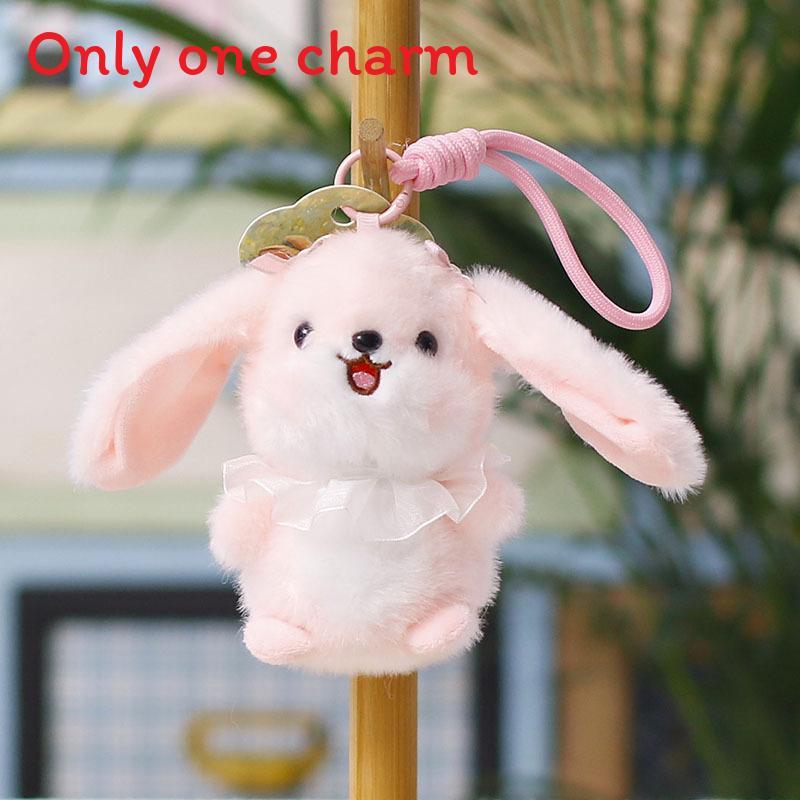 Plush Bunny Keychain Toy With Cute Ears For Wedding Gifts And Bag Decor