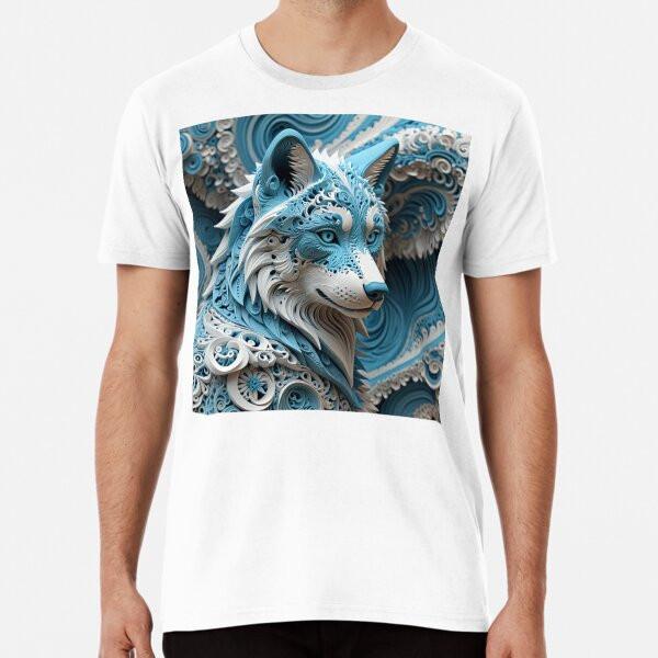 

Frostbound Wolf with Intricate Patterns S to 5XL Made in the AU/USA T-Shirt L