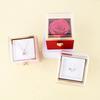 Automatic Rotating Acrylic Jewelry Box with Preserved Rose and Necklace - Valentine's Day Gift