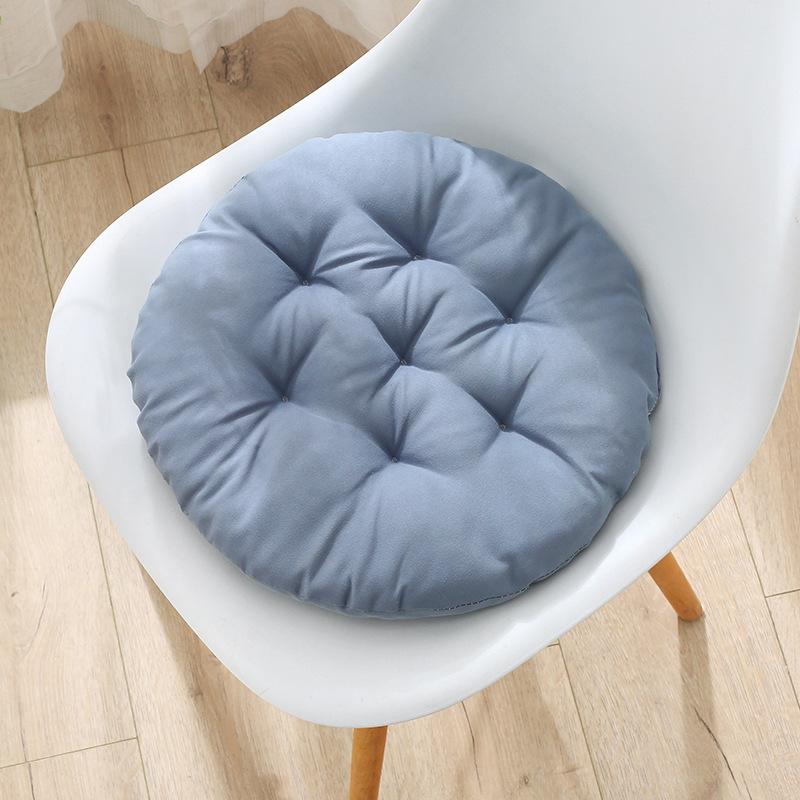 Round Solid Color Chair Cushion Seat Pad Soft Comfortable Sofa Pillow Office Home Decor Floor Mat for Dining Living Room
