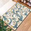 Penguin Cats Adventure Custom Name Carpet Rug For Living Room Bedroom Home Sofa Decoration Kids Play Nonslip Floor Mat