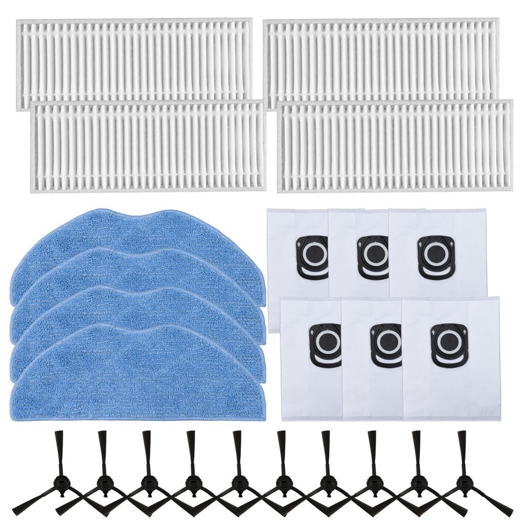 Mop Cloth Dust Bag Side Brush Filter Kit Vacuum Cleaner Accessories