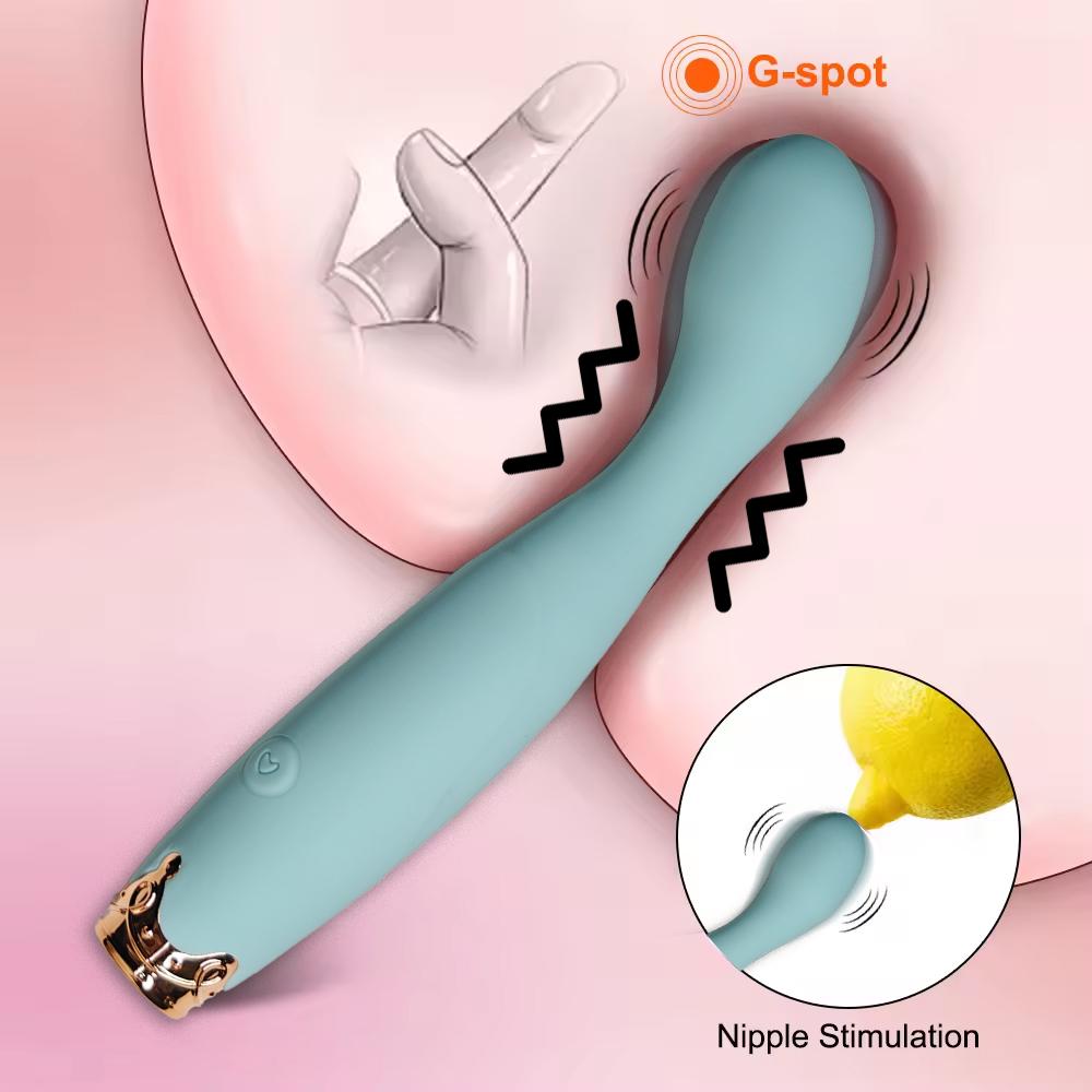 10-Speed Heated Silicone Vibrator for Women - 10V Warming Adult Massager