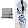 Desert Shemagh Scarf for Outdoor High Absorb Arab Headscarf Traditional Keffiyeh Bandana Arabian Scarf Head Covering